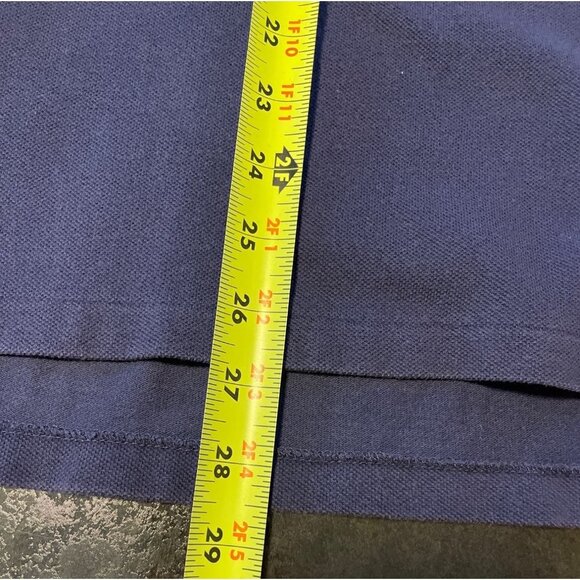 Vintage 90s Y2K Navy Blue Big Logo Polo Ralph Lauren Collared Shirt Sz XL - Picture 9 of 9